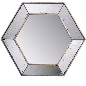 PAGED Bathroom Mirror, Traditional Vanity Mirror with Floral Accents for Bathroom, Bedroom - 1 of 3