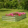 Sunnydaze Galvanized Steel Rectangle Raised Garden Bed - 2 of 4