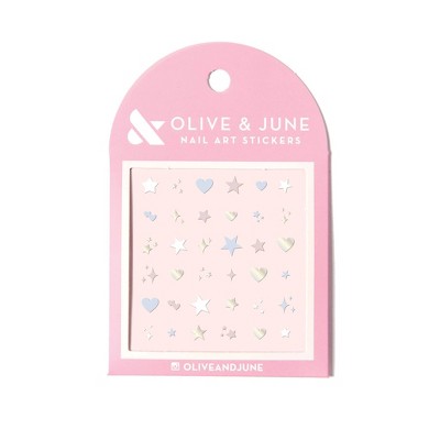 Olive & June Nail Art Stickers - Heart Star - 36ct, image 1 of 8 slides