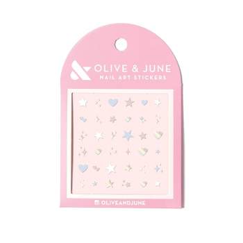 Olive & June Nail Art Stickers - Heart Star - 36ct