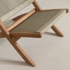 South Shore Balka Wood and Rope Lounge Chair Beige/Natural: Teak Frame, Polyester Rope, Handcrafted - 4 of 4