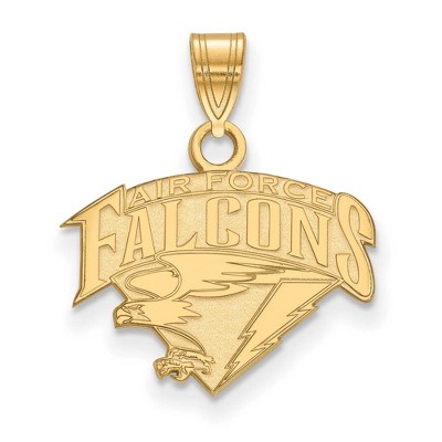 Black Bow Jewelry 14k Yellow Gold United States Air Force Academy Fighting Falcons NCAA Small Pendant