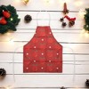 Unique Bargains Christmas Aprons Linen Red Green 21.65"x26.77" 1 Pcs - 2 of 4