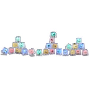 Pavilion Gift Company - Illuminating Party Cubes - 3 Styles, 4 Packs of Each - Decorative Holiday Scene Props - 1 of 1