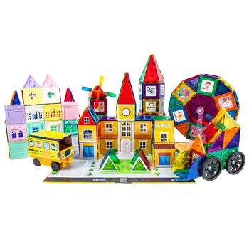 Playmags 2 Piece Train Car Set, Magnetic Car Beds For Magnetic Building  Tiles (colors May Vary) : Target