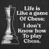 Mens Funny T Shirts Life Is Like A Game Of Chess I Dont Know How To Play Chess Sarcastic Tee For Men - Crazy Dog Men's T Shirt - 2 of 4