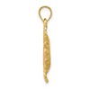 Black Bow Jewelry 14k Yellow and Rose Gold Sunflower Pendant, 21mm (13/16 inch) - 2 of 4