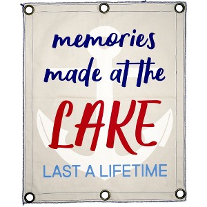 Pavilion Gift Company - Lake Memories - 24" x 30" Wall Banner - Wall Sign Panels - 1 of 4
