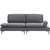 TiramisuBest 83" Modern Sofa Couches for Living Room, 3 Seater Sofa with Detachable Cover & double cushioning,Beige - 2 of 4