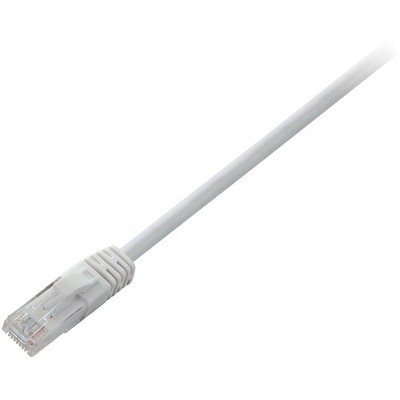 V7 White Cat6 Unshielded (UTP) Cable RJ45 Male to RJ45 Male 2m 6.6ft - 6.56 ft Category 6 Network Cable for Network Device, VoIP Device