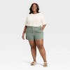 Women's High-Rise Pleated Jean Shorts - Universal Thread™ - 3 of 3