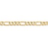 Black Bow Jewelry Men's 7mm, 14k Yellow Gold, Flat Figaro Chain Bracelet - 2 of 4