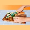 Dura Culina® 8-Inch Stainless Steel Printed Chef Knife with Blade Guard, Green - 3 of 4