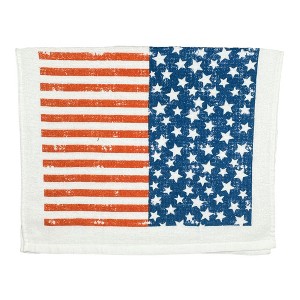 Stars and Stripes Awesome Patriotic American Flag Tea Towel - Crazy Dog Tea Towel Stars And - 1 of 4