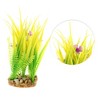 Unique Bargains Aquarium Plants Decorations Artificial Aquatic Plant Green Yellow 1 Pcs - 3 of 4