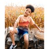 Deux par Deux Boy Printed Organic Cotton Tee Orange Sunset - 3 of 4