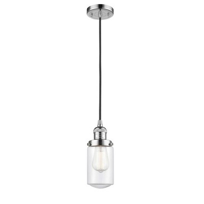 Dover - 1 Light Cord Hung Mini Pendant In Traditional Style-10.25 Inches Tall and 4.5 Inches Wide