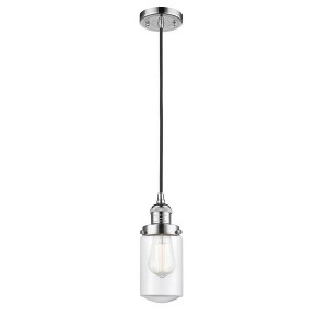 Dover - 1 Light Cord Hung Mini Pendant In Traditional Style-10.25 Inches Tall and 4.5 Inches Wide - 1 of 1