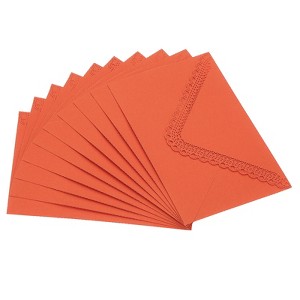 Unique Bargains Blank Paper Mini Vintage DIY Greeting Card Envelope 10 Pcs - 1 of 4