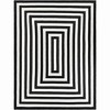 Unique Loom Eco Verse Indoor Outdoor Washable Greta Geometric Washable Flatweave Hand Made Area Rug - 2 of 4