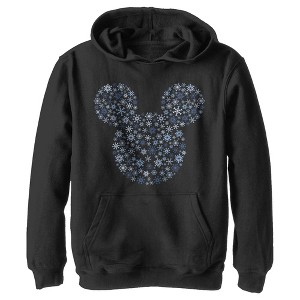 Boy's Mickey & Friends Snowflake Silhouette Hoodie - 1 of 4