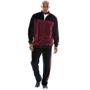 KingSize Colorblock Velour Tracksuit - 1 of 4
