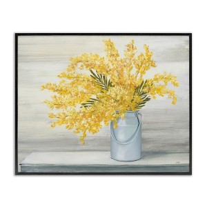 Stupell Industries Golden Fall Floral Bouquet in Country Milk Tin Framed Giclee Art - 1 of 4