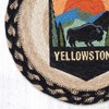 Earth Rugs Eco-Friendly Lodge Decor – Yellowstone Design on Braided Jute Trivet - 2 of 3