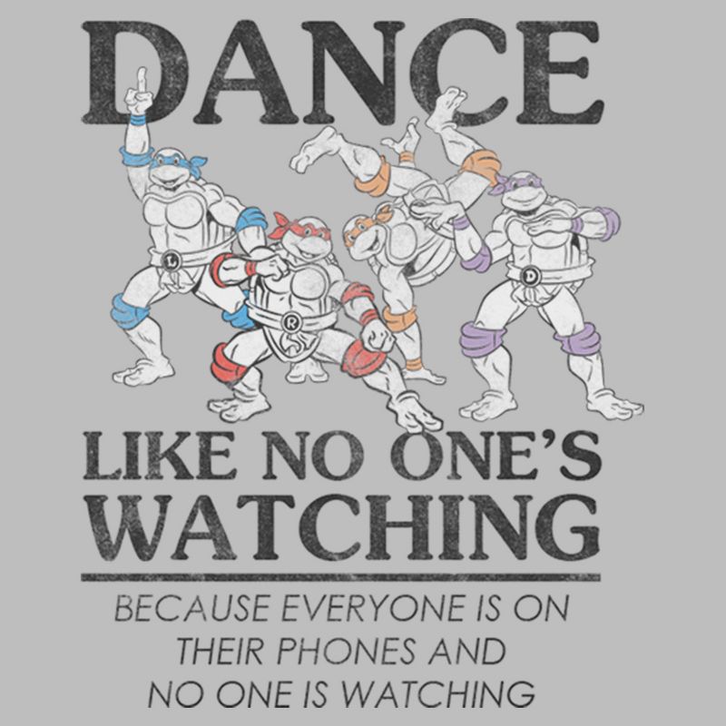 Men's Teenage Mutant Ninja Turtles Distressed Dance Like No One's Watching T-Shirt, 2 of 5