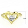 Slickblue Gold Heart Ring for Women, Stainless Steel with Clear CZ, Engagement & Valentine’s Day Style, Sizes 5-9 - 2 of 4