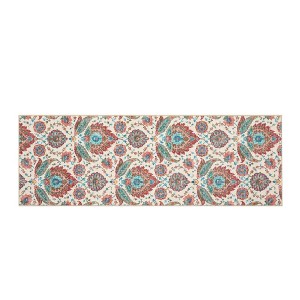 COZONY Paisley Runner Entryway Anti-Slip Vintage Distressed Area Rug, Low Pile Soft Hallway Carpet, Ultra-Thin Retro Accent Floor for Kitchen Laundry - 1 of 4