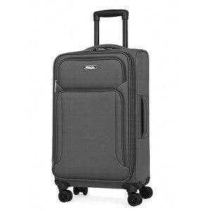 World Traveler Dejuno Jasper 20-Inch Carry-On Lightweight Expandable Spinner Luggage - 1 of 3