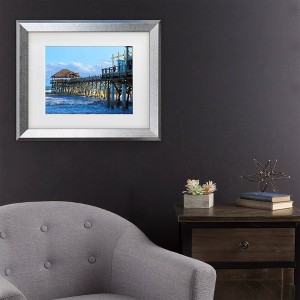 Trademark Fine Art Mich Catanzaro Cocoa Beach Pier Matted Framed Art - 1 of 4