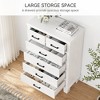 Dresser for Bedroom with 6 Drawers, 45" Tall Grey Chests of Drawers with Storage, Large Drawer Dresser for Closet - 4 of 4