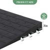 Rubber Driveway Curb Ramps, 15 Ton Capacity Heavy Duty Car Ramp, 2.5 Inch High Curbside Bridge Ramp, 4ft Motorcycle Ramp for Loading Dock Garage - 2 of 4
