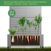 SpassWay Metal Planter Box with Trellis Raised Garden Bed with Arbor Privacy Screen Black/Gray/brown - 4 of 4