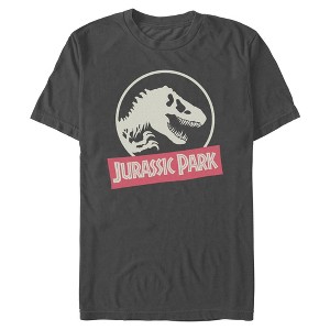 Mens Jurassic Park Distressed Logo T Shirt - 1 of 4