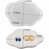 JDICTION 2PC Jewelry Trinket Dish Resin Mold, 2PCS Cloud Shape Ring Dish Holder Tray Silicone Molds for Resin, Clay - 2 of 4