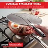Amco 13" Splatter Screen with Foldable Handles - Stainless Steel Odor Absorber, Dishwasher Safe Versatile Kitchen Tool - Prevents Messy Splatters - 4 of 4