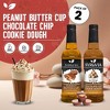 Syruvia Coffee Flavors Variety Pack: Peanut Butter Cup & Chocolate Chip Cookie Dough 25.4 fl oz Syrup - 2 of 4