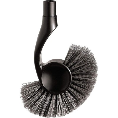 Stainless Steel Toilet Brush with Caddy - Durable, Rust-Resistant Construction and Modern White Finish for a Stylish Bathroom