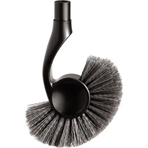 Stainless Steel Toilet Brush with Caddy - Durable, Rust-Resistant Construction and Modern White Finish for a Stylish Bathroom - 1 of 4