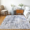 Delara Machine Washable Area Rug, Soft & Durable, Non-Slip Rug for High Traffic Areas, Grey/Beige - 2 of 4