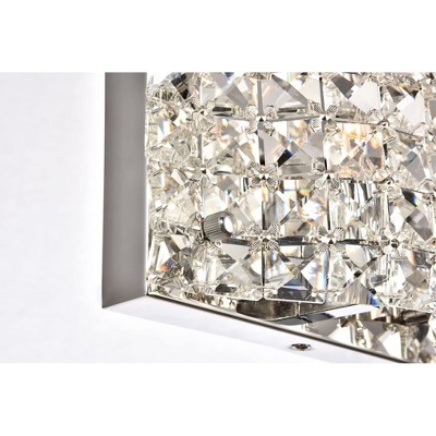 Chrome Crystal 3-Light Wall Sconce with Royal Cut Crystals