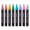 KINGART Liquid Chalk Markers, 8 Metallic Colors - 4 of 4
