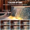 Pool Fountain Stainless Steel, Pool Waterfall with LED Strip Light, Waterfall Spillway Rectangular Garden Outdoor, LED Pool Fountains - 4 of 4