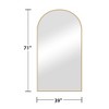 PexFix Full Length Arched Free Standing Body Mirror, Metal Framed Wall Mirror, Large Floor Mirror - 3 of 3