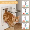 ATJafurn Entertainment Center Hidden Cat Litter Box Enclosure For 85inch Tv, Included Tv Stand And Glass Cabinet, Furniture Style Cat House - 2 of 2