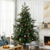TopComfy Christmas Tree Stand Artificial Christmas Tree with Auto Open and Easy to Shape Branches, Green, 57"*57"*88.5" - 2 of 4