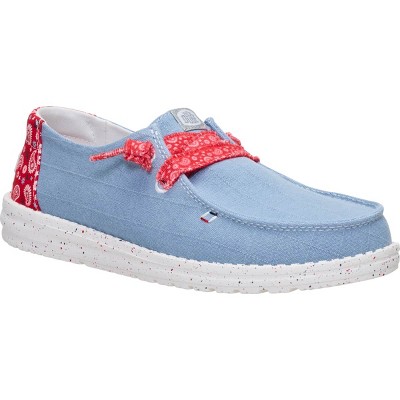 Обувь HEYDUDE Women Wendy Americana Paisley, 4thof July Patriotic Shoes , Faded Denim/Multi, W9 — фото 5